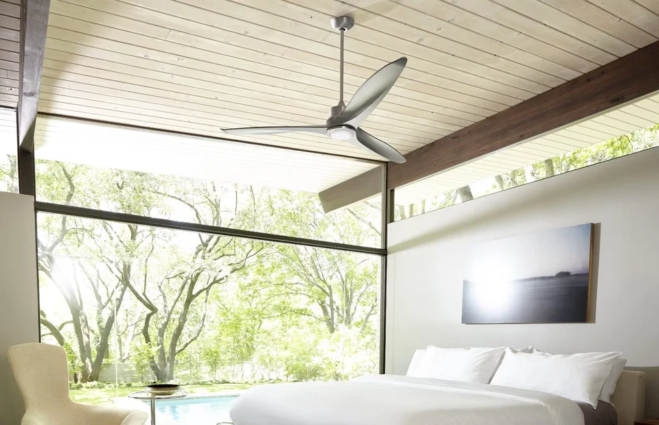 Quorum 74603-65 Kress 60" 3-Blade Indoor Ceiling Fan in Satin Nickel - Image 2 of 4