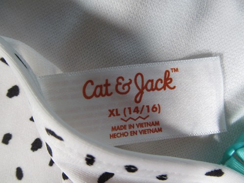 Cat and Jack Youth Girls Swim Tankini Top Watermelon Pineapple Polkadot SZ XLG - Picture 3 of 10