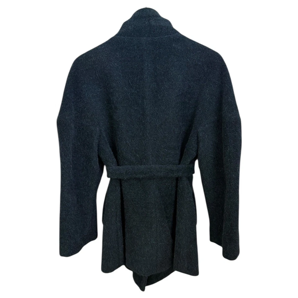 Abrigo Hilary Radley Alpaca Cinturón Verde Talla 2 Dinero Antiguo Silencioso Lujo Minimalista Foto 2 de 4