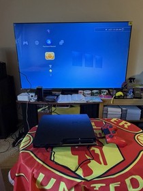 Sony PlayStation 3 PS3 Slim CECH-2501B Console + 5 Games ( Tested & Working )