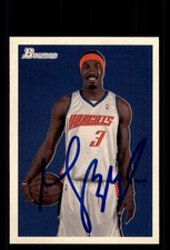 Signed Basketball Card Auto Gerald Wallace 2009-10 Bowman 48 #8 Bobcats