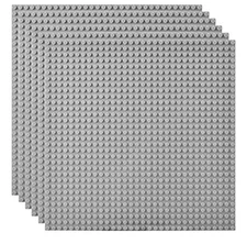 10x10 Grey Base Plates – 4 Pack | General Jim's Toys & Bricks | GJ-LGBP4