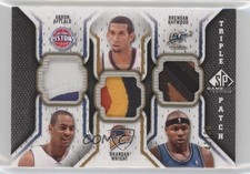2009-10 SP Game Used 41/60 Arron Afflalo Brandan Wright #TP-HAW Triple Patch 1u6