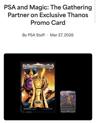 Magic the Gathering Thanos PSA Magazine Promo Swords Plowshares 
