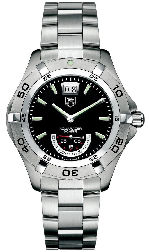 Tag Heuer Aquaracer 41mm WAF1010 Black Dial Stainless Steel Quartz Men's Watch