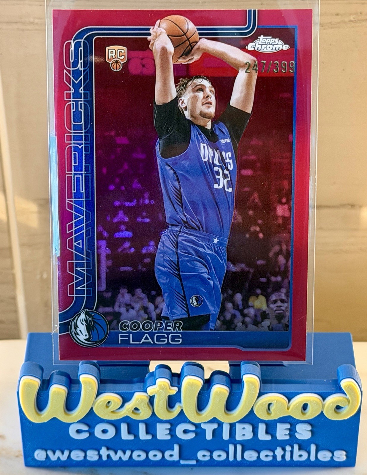 Cooper Flagg 2025-26 Topps Chrome Basketball Refractors Magenta /399 #251