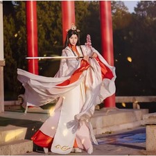 Tianguan Blessing Prince Xie Lian Red White Gold Hanfu Improved Version Cosplay
