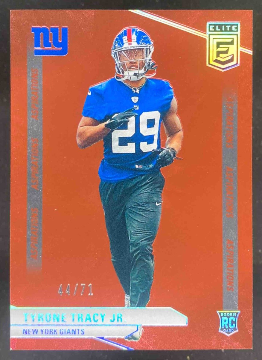 Tyrone Tracy Jr. 2024 Panini Donruss Elite Aspirations RC /71 #144 Giants