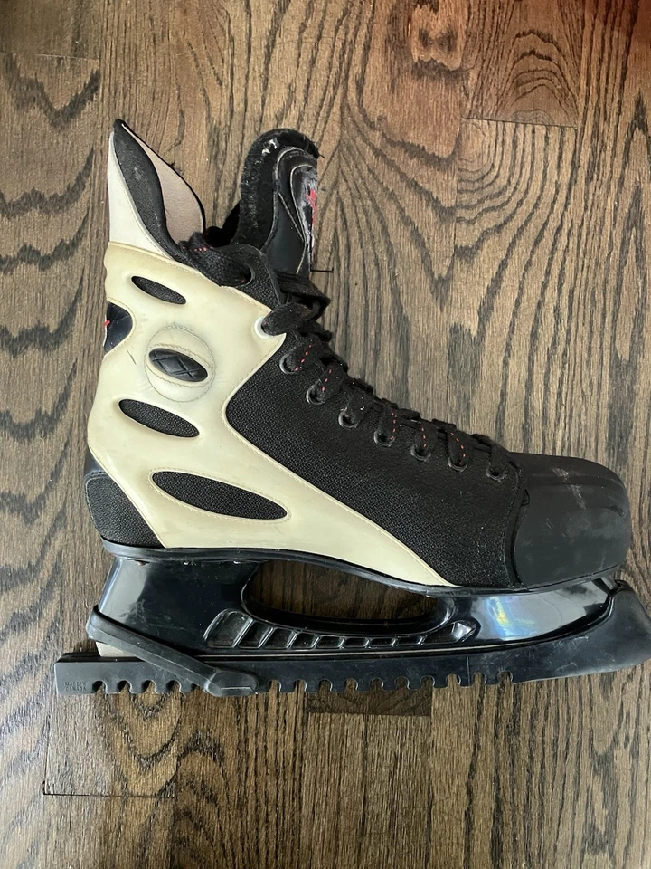 Talla 12 Nike Zoom Air Negro Blanco Patines de Hockey sobre Hielo Tuuk Plus Blade Foto 2 de 4