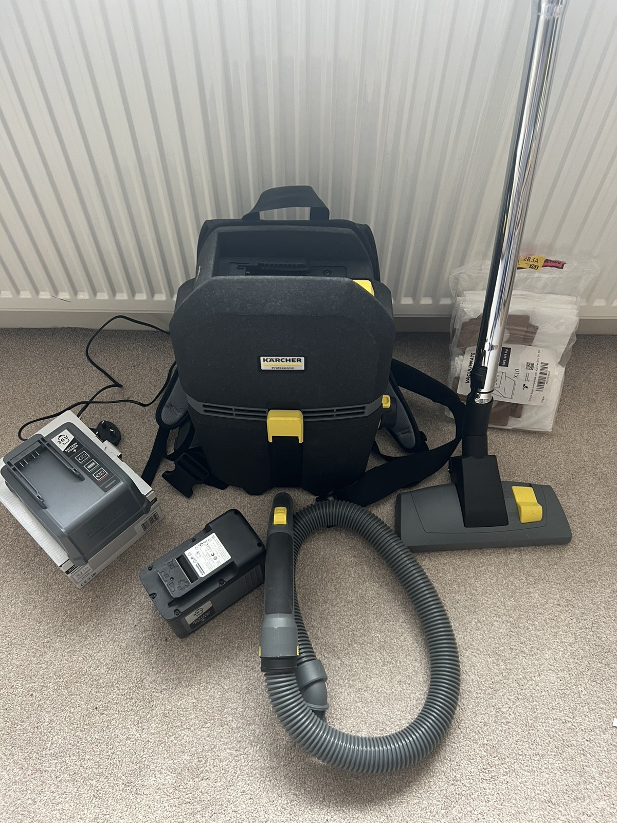 Karcher BVL 5/1 BP Professional 36v Cordless Backpack Vacuum Cleaner 1 x 7.5ah