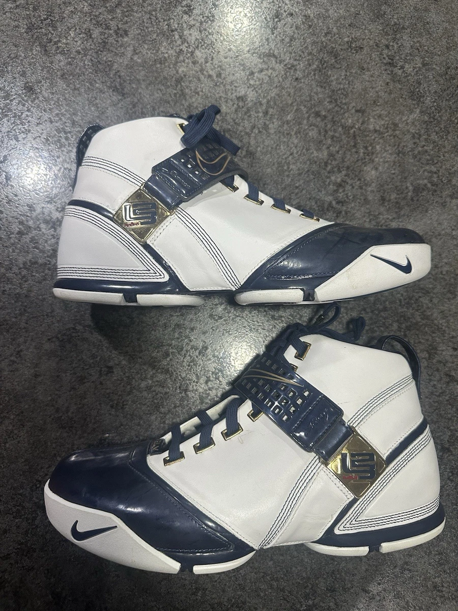 Nike Zoom LeBron 5 White Midnight Navy | eBay