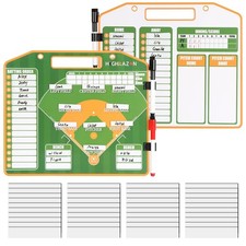 Magnetic Baseball Coach Clipboard Dry Erase Lineup Board Tactical Position