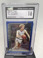 2025-26 TOPPS LARRY BIRD #257 Blue Sandglitter SSP Sand Glitter Boston Celtics