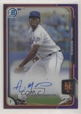 2015 Bowman Chrome Prospects Purple Refractor 84/250 Akeel Morris Auto p7m