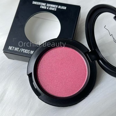 New Boxed Mac Sheertone Shimmer Blush~peachykeen~Full Size 6 g/0.21oz