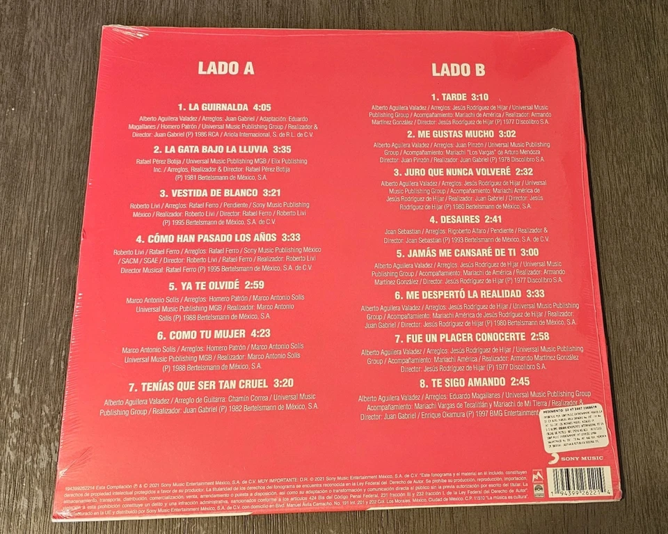 Rocio Durcal - Personalidad 15 Exitos Vinyl LP Edicion Limitada Free Shipping - Image 2 of 2