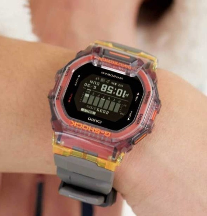 CASIO G-SHOCK GBD-200SM-1A5 BLUETOOTH SMART ORANGE GRAY DIGITAL