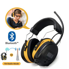 Electronic Digital FM Radio Bluetooth Headphones Ear Protection Safety Ear Muffs