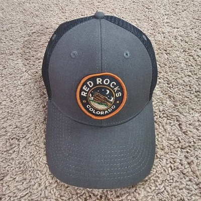 READ Red Rocks Colorado Trucker Hat YoColorado Meshback Snapback Cap Gray