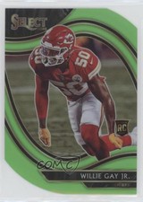 2020 Panini Select Field Level Neon Green Prizm Die-Cut Willie Gay Jr #396 a8r