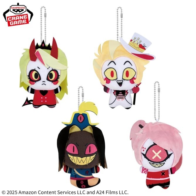 Hazbin Hotel Plush Doll vol.4 Mascot Chain 11cm Set 4 Banpresto