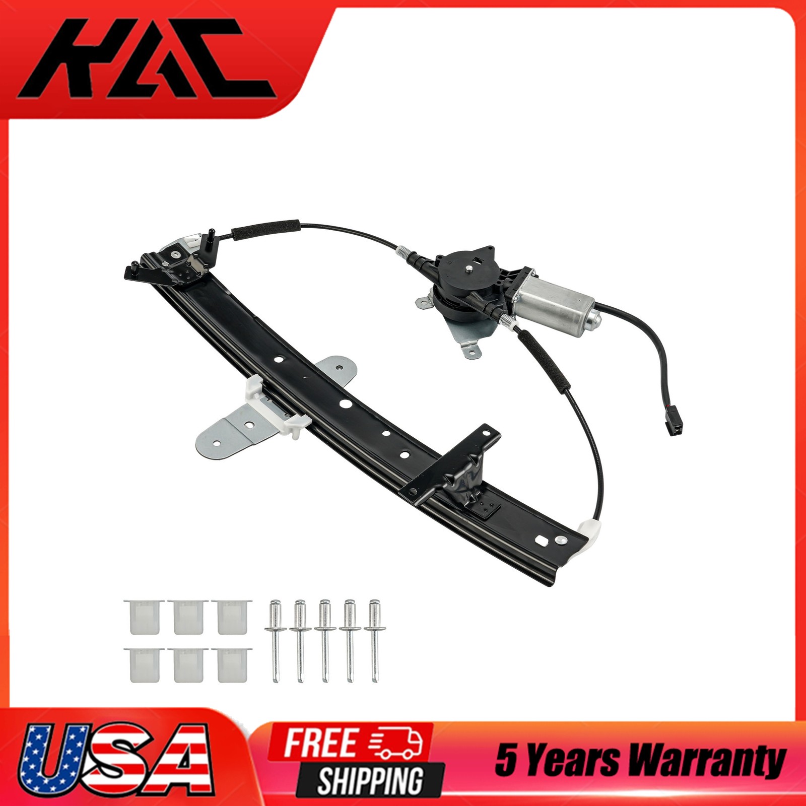 Power Window Regulator w/ Motor Rear Left For Mercury Grand Marquis 1992-2011