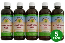 5 Pack Lily of the Desert Aloe Vera Gel 32oz  Exp 05/2026