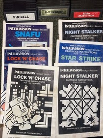 Lot Of 45 Mattel Electronics INTELLIVISION Game CIB, Cartridges & Extras Read