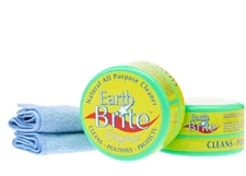 Earth Brite Clay-Based All-Purpose Cleaning Kit-2 Piece 10.5 oz.-Original-NEW