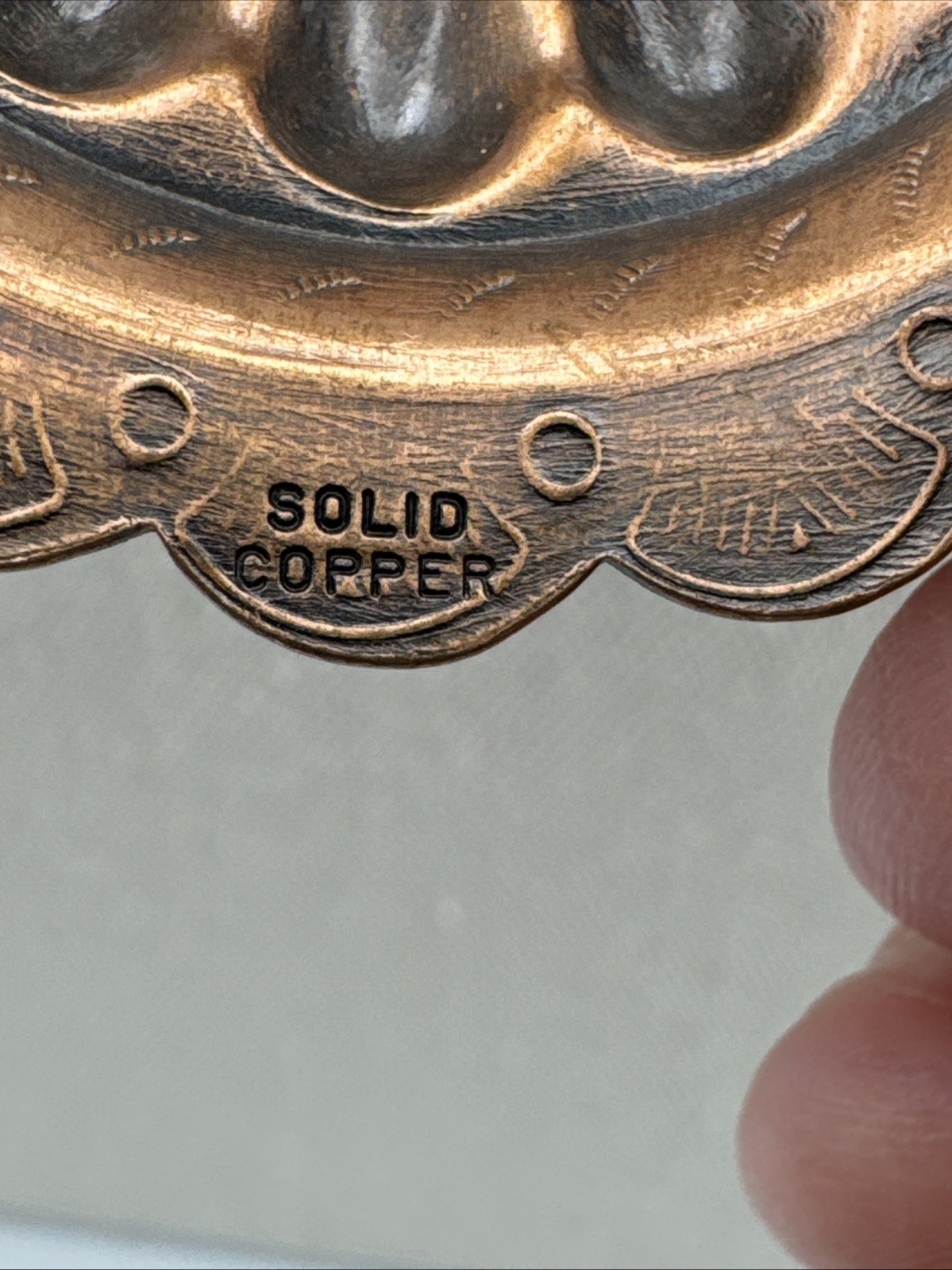 Vintage Solid Copper Medallion Statement Necklace… - image 4