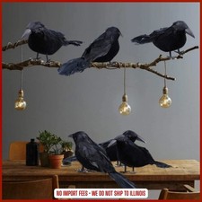 Realistic Artificial Crows Party Ornament Halloween Decor 2026 Halloween Party
