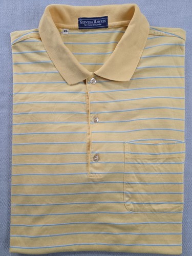 Gieves & Hawkes, GIEVES & HAWKES Multicolor 100% Cotton Striped POLO SHIRT XL Made In Italy