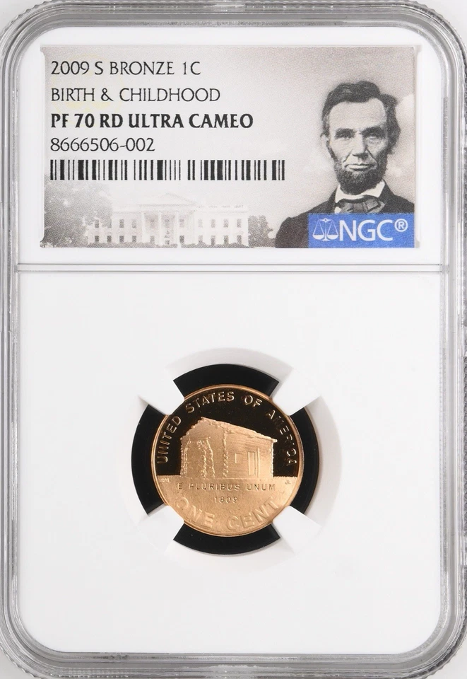 2009 S Bronze Lincoln Proof Cent Set PF70 RD Ultra Cameo - 4 Coins - Image 2 of 4