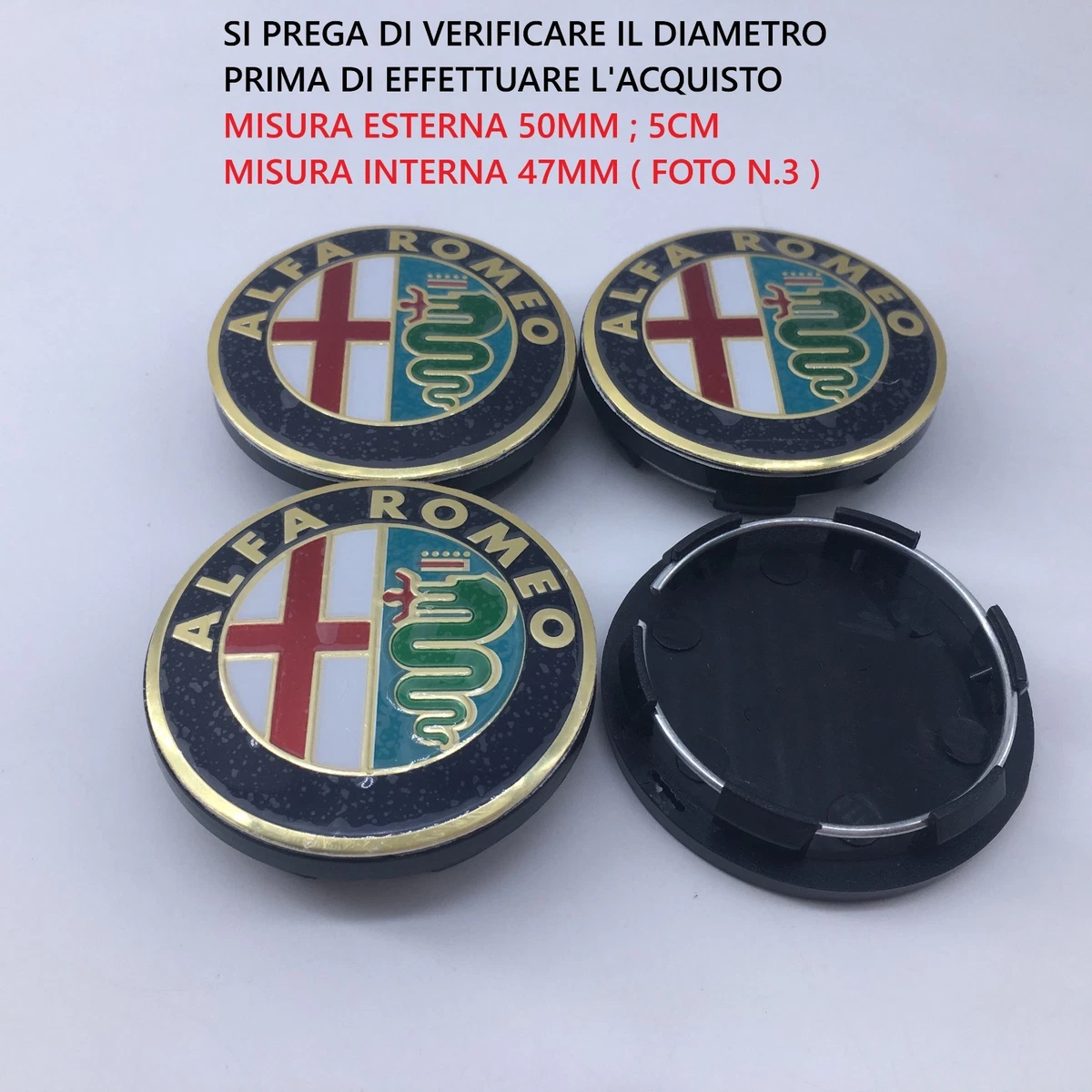 4 Pezzi Metallo Cappucci Delle Valvole Per Alfa Romeo Mito 147/156/159/166 Giulietta Giulia, Tappi Valvole Pneumatici, Coperchio Valvola Pneumatico, Impermeabile|Antipolvere - Foto 7