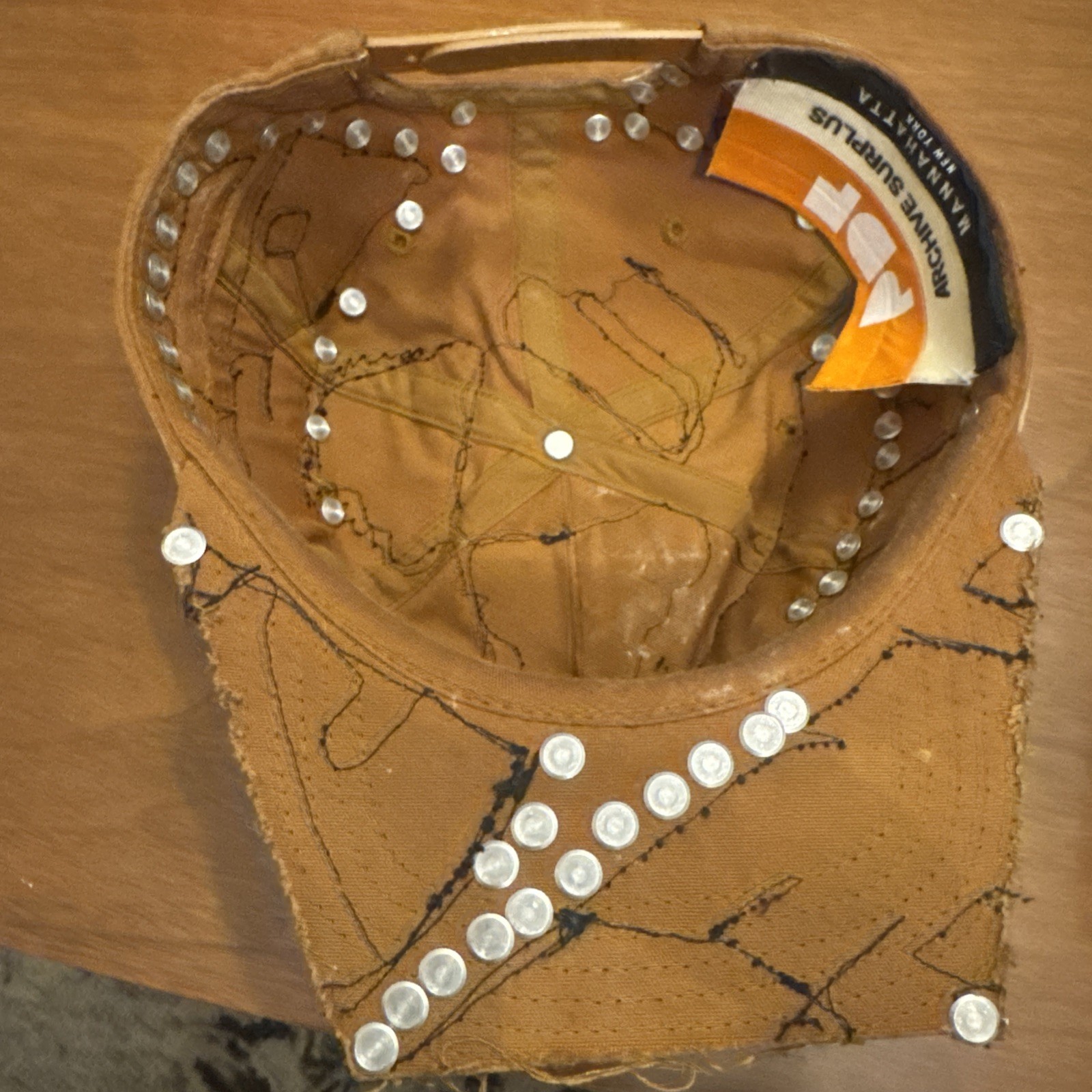 Manhatta Reconstructed Adjustable Button And Patc… - image 8