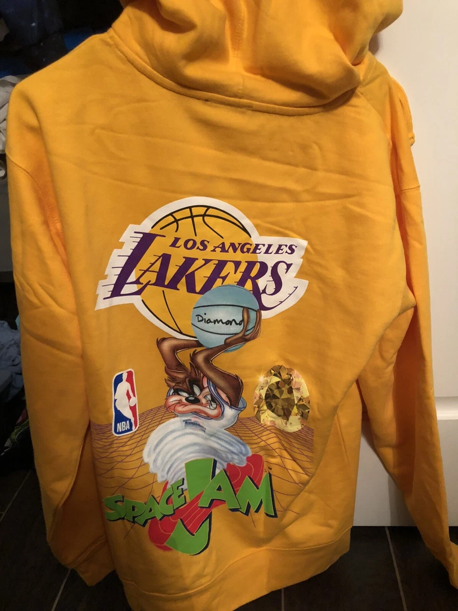 LA Lakers Space Jam Diamond Supply Co Hoodie Size Large - New - In WRAPPING