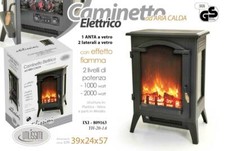CAMINETTO STUFA ELETTRICA AD ARIA CALDA EFFETTO FIAMMA 39*24*57 CM IXI-809163