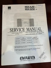 AIWA NSX-AJ50 NSX-SZ50 CX-NAJ50 Repair Service Manual 112 1133 USA **ORIGINAL**