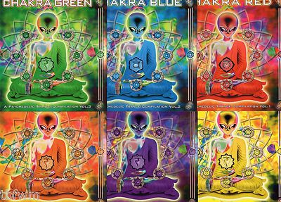 6x Chakra Psychedelic Trance Compilation 1/2/3/4/5/6 CD - TOPZUSTAND - GOA TBFWM