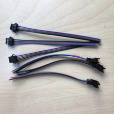 4PIN JST SM Plug Male to Female EL Wire LED Strip Light Cable Connector Adapter