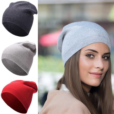 Fine Knitted Beanie Cashmere Hat Mens 
