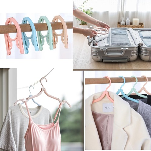 12Pcs Travel Hangers Foldable Portable Plastic Hangers Folding Clothes Hangers-- - Picture 3 of 6