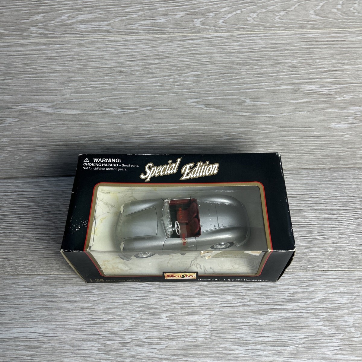 Maisto 1948 Porsche No. 1 Typ 356 Roadster 1948 Silver 1:24 Scale