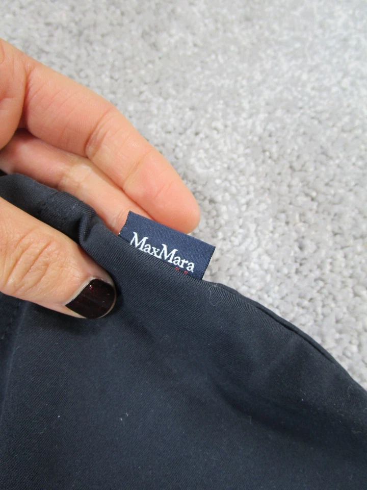 Max Mara 休闲打底裤女式中号深蓝色柔软弹力 * — 第 4/4 张图片