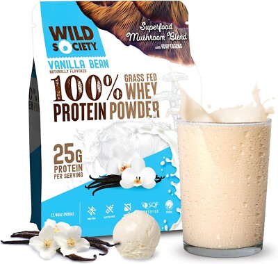Wild Society Clear Whey Protein + Electrolytes 17.46oz Vanilla Bean QTY 2