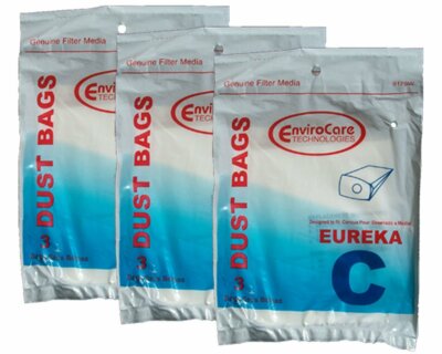 Fits For Eureka Mighty Mite Type C Vacuum Bags - 9 Pack