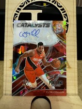 2020-21 Panini Spectra Catalysts Signatures Astral #19 CJ McCollum Auto /35