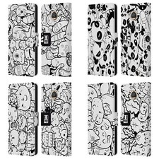 HEAD CASE DESIGNS DOODLE GALORE LEATHER BOOK WALLET CASE FOR MOTOROLA PHONES