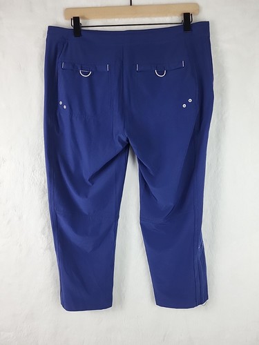Title Nine Nimblene Rogue Blue Hiking Capris Crop Pants Size 8 - Picture 4 of 9