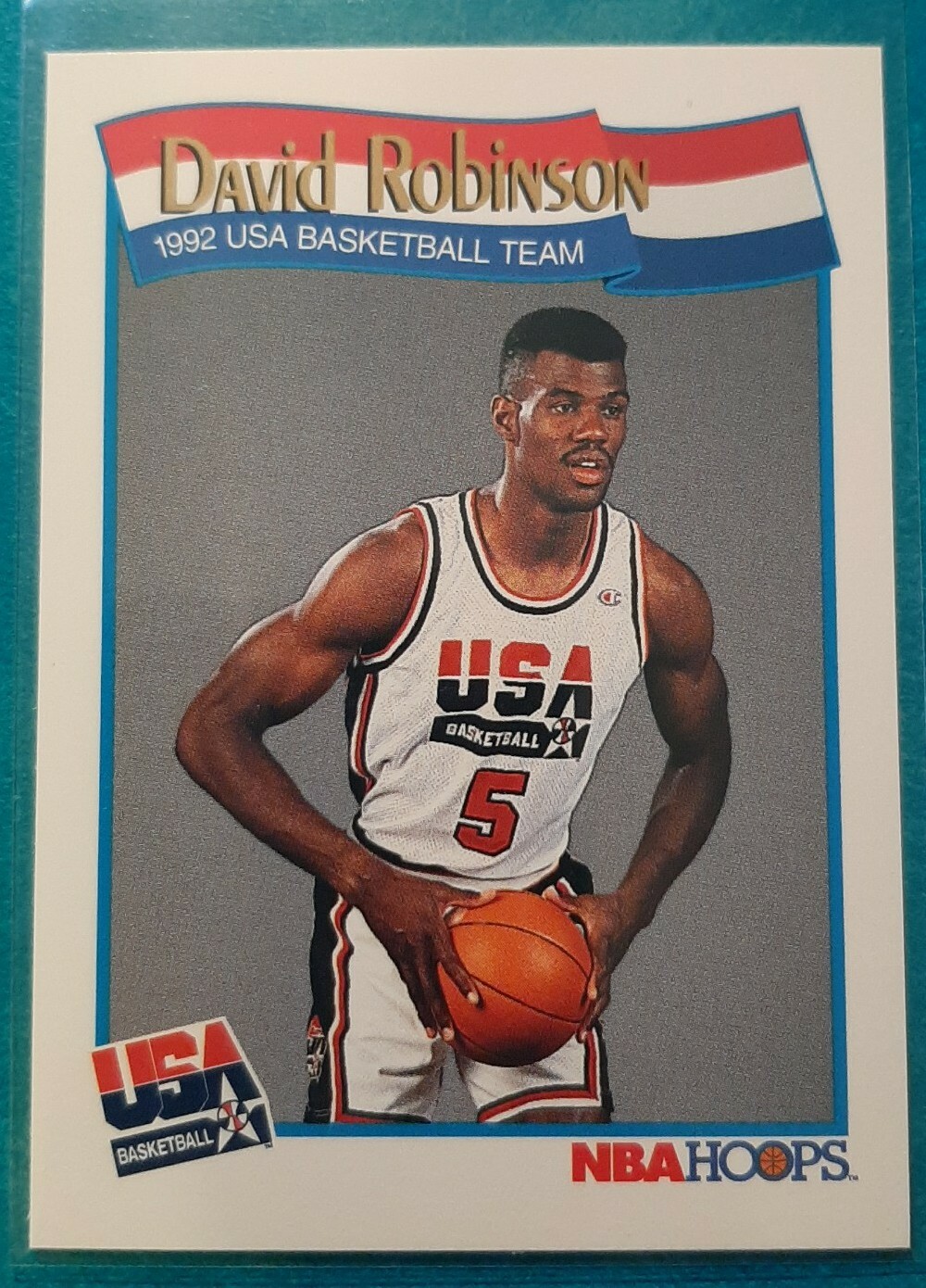 1991-92 NBA HOOPS DAVID ROBINSON TEAM USA #583 SAN ANTONIO SPURS